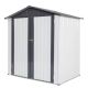 Unbranded 4 ft. x 6 ft. Garden Metal Storage Shed Outdoor Storing Tools Rainproof Hinge Door Version (24 sq. ft.) OUT-D-547