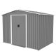 Unbranded 8 ft. W x 6 ft. D Metal Shed with Lockable Door All Weather Metal Sheds for Garden, Gray 48 (sq ft) Sheds-4