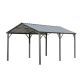 Unbranded 12 ft. x 20 ft. Outdoor Carport, Car port with Galvanized Steel Roof, Multi-Purpose Shelter for Cars, Boats and Tractors 307-XWG