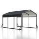 VIWAT 10 ft. W x 15 ft. D Metal Carport, Car Canopy and Shelter MCS-M1015-dg-1