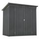 Unbranded 6 ft. W x 4 ft. D Metal Storage Shed with Lockable Door, All Weather Tool Shed for Garden, Backyard, Black (24 sq. ft.) XB-J11042