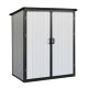 Zeus & Ruta 5 ft. W x 3 ft. D Black Outdoor Resin Storage Shed with Lockable Doors for Bikes and Patio Furniture (15 sq. ft. ) WQD28-819