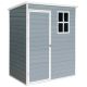 Zeus & Ruta 5 ft. W x 3 ft. D Grey Outdoor Resin Storage Shed Kit-Perfect to Store Patio Furniture (15 sq. ft. ) WQD28-823