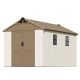 Patiowell 8 ft. W x 12 ft. D Storage Resin Shed with Floor, Windows and Double Lockable Door 91.5 sq. ft. PS404-812BN