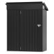 Sizzim 5 ft. W x 3 ft. D Outdoor Black Tool Shed Storage Metal Shed with Lockable Door and Vents for Patio, Garden (15 sq. ft.) MSP-IS416BK01