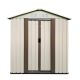 Huluwat 5 ft. W x 3 ft. D Outdoor Metal Storage Shed with Double Door and Apex Roof (15 sq. ft. ), White S-P243307