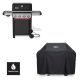 Weber Spirit E-435 4-Burner Natural Gas Grill in Black with Sear Zone, Side Burner, and Grill Cover 1501588