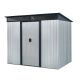 Runesay 8 ft. W x 6 ft. D Metal Shed with Lockable Sliding Doors and Transparent plate (48 Sq. Ft.) HT22