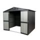 Unbranded 50.84 sq. ft, Black 8 ft. W x 12 ft. D Metal Outdoor Garden Shed Storage Shed ZN-2271