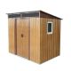 Boosicavelly 6.4 ft. x 5 ft. Outdoor Metal Storage Shed in Coffee with Window, Foundation (32 sq. ft. ) BOWWCSTG45CF
