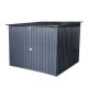 Misopily 6.33 ft. x 6.33 ft. Metal Shed Storage in Black for Bicycle with Slope Roof and 4-Bike Tracks SA21-128B137