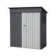 Mondawe 5 ft. W x 3 ft. D Gray Outdoor Galvanized Steel Frame Metal Storage Shed MD-HG61X1371
