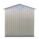 Tenleaf Cream White 5 ft. W x 3 ft. D Outdoor Metal Storage Shed with Sliding Door（15 sq. ft.） D3003307