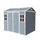 Boosicavelly 8 ft. W x 6.3 ft. D Resin Shed with Floor and 2-Windows (50 sq. ft. ) BOWWCSTG53GR