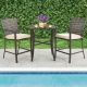 Liviza 3-Piece Wicker Patio Conversation Set with Beige Cushions TDS10086CF
