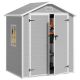 Lofka 6 ft. W x 4 ft. D Outdoor Storage Plastic Shed with with Floor and Lockable Door ( 22.52 sq. ft. ) CC70