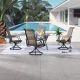 TOP SPACE 5-Piece Metal Outdoor Bistro Set TP10519X2-20279-G
