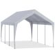 Unbranded 10 ft. W x 20 ft. D Heavy Duty Carport, Rainproof and UV Protected Shelter Cover, Outdoor Portable Garage for Car, White YYCP022WH