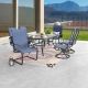 TOP SPACE 7-Piece Metal Bar Height Outdoor Dining Set TP24818-19105X2-107-B