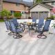 TOP SPACE 7-Piece Metal Bar Height Outdoor Dining Set TP24818-19105X3-B