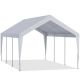 Unbranded 12 ft. W x 20 ft. D Heavy Duty Carport, Rainproof and UV Protected Shelter Cover, Outdoor Portable Garage for Car, White YYCP023WH