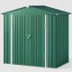 Lofka 8 ft. W x 6 ft. D Green Outdoor Storage Metal Shed with Double Door for Backyard Outdoor ( 51 sq. ft. ) HD-CC12-L