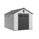 Boosicavelly 8 ft. W x 12 ft. D Plastic Shed with Floor(96 sq. ft. ) BOCISTG08B-GR