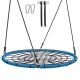 SVOPES Spider Web Saucer Swing 40 in. Round Swing for Kids 750 lbs. Capacity Vinyl Outdoor Swing Set with Woven Rope Swing Seat ZZWDQQLHZZWD6R25UV0-1218