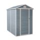 Coporesell 4 ft. W x 6 ft. D Resin Shed with Floor and Lockable Doors (24 sq. ft. ) CLWWCSTG07GR