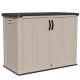 Patiowell 4 ft. W x 2.1 ft. D in. D Resin Vertical Storage Plastic Shed, Beige (8.9 sq. ft. ) PTH494BG
