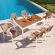 Cesicia Brown 7-Piece Wicker Outdoor Dining Set with Wood Table and 6-Chairs DDWTPatioo1