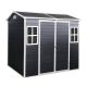 Coporesell 8 ft. W x 4 ft. D Resin Shed with Windows (32 sq. ft.) CLWWCSTG51B