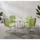 CROSLEY FURNITURE Azalea Key Lime 5-Piece Metal Round Outdoor Dining Set KO10024KL