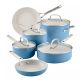 KitchenAid 10-Pc. Hard Anodized Nonstick Ceramic Cookware Set - Blue Velvet