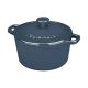 Cuisinart 3 Quart Cast Iron Round Covered Casserole - Blue 