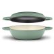Cuisinart Chefs Classic Enameled Cast Iron 2-in-1 Cookware Set - Sage Green