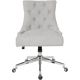 OSP Home Furnishings - Amelia 5-Pointed Star Fabric and Steel Office Chair - Fog
