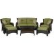 Hanover - Strathmere 6-Piece Lounge Set - Brown/Green