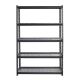 Iron Horse - 2300 Riveted Wire Deck Shelving, 5-Shelf, 18Dx48Wx72H - Black