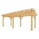 Yardistry - 10' x 22' Meridian Pergola - Brown