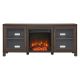 Quincy Log Fireplace TV Stand for Most TVs up to 65