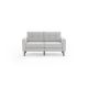 Burrow - Mid-Century Nomad Loveseat - Crushed Gravel NSF-CG-2-MD-DW