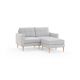 Burrow - Mid-Century Nomad Sectional Loveseat - Crushed Gravel NSC-CG-2-MD-LW