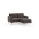 Burrow - Mid-Century Nomad Sectional Loveseat - Charcoal NSC-CH-2-MD-LW