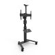 Kanto Rolling AV Cart Compatible with All-in-One Video Conferencing Systems for Most 37