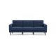 Burrow - Mid-Century Nomad Sofa - Navy Blue NSF-NB-3-MD-DW
