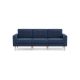 Burrow - Mid-Century Nomad Sofa - Navy Blue NSF-NB-3-MD-LW