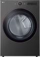 LG - 7.4 Cu. Ft. Smart Electric Dryer with Steam and Sensor Dry - Black