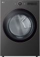LG - 7.4 Cu. Ft. Smart Gas Dryer with Steam and Sensor Dry - Black