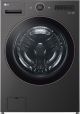 LG - 5.0 Cu. Ft. High-Efficiency Smart Front Load Washer with Steam and TurboWash 360 - Middle Black